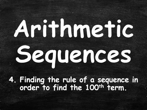 Algebra Sequences Arithmetic Sequences 4 Finding The Rule Of A