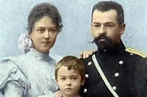 Alexander and Vladimir Kollontai with their son - Russian Personalities