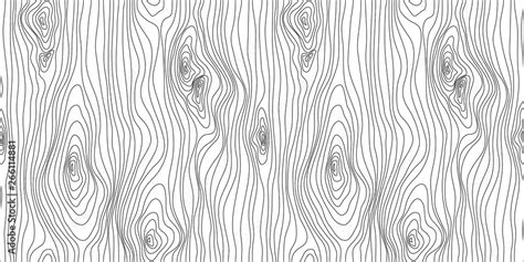 Wooden Seamless Texture Wood Grain Pattern Abstract Fibers Structure Background Vector