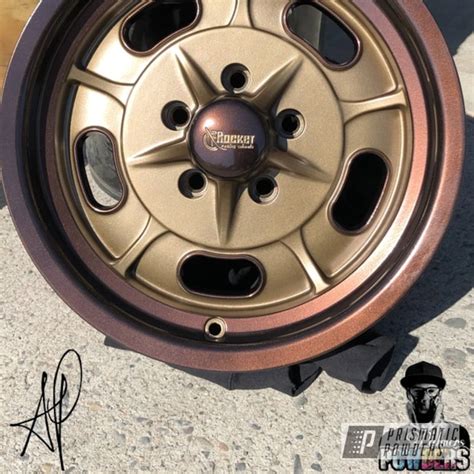 Two Tone Wheels Featuring Misty Rootbeer And Yankee Gold Prismatic