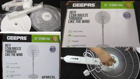 How To Assemble Any Pedestal Stand Fan Fast And Easily And Best Geepas Fan