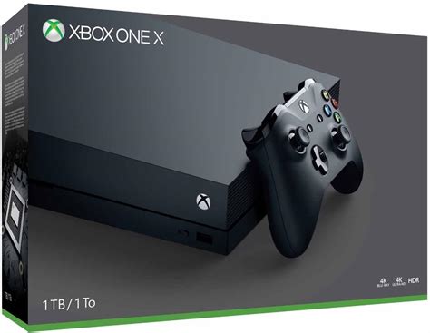 Xbox One X 1tb Console Discontinued 1tb Negro Unidad De Disco óptico