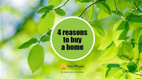 4 Reasons To Buy A Home