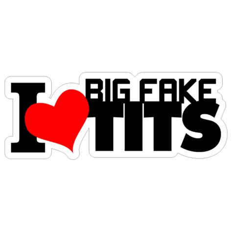 jdm i love big fake tits sticker