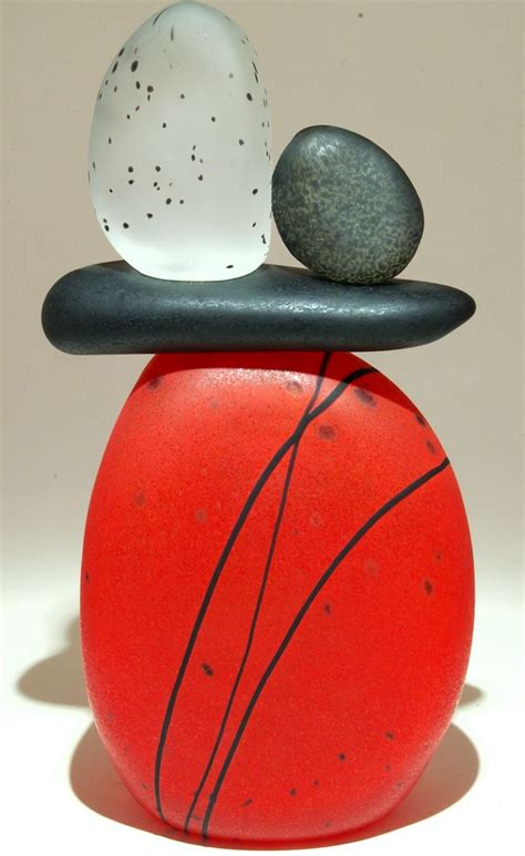 Art Glass Sculpture From Kela S A Glass Gallery On Kauai Beach Rock Art Diy Rock Art Stone