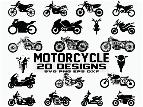 Motorcycle Svg Motorcycle Clipart Harley Svg Cutting File Etsy