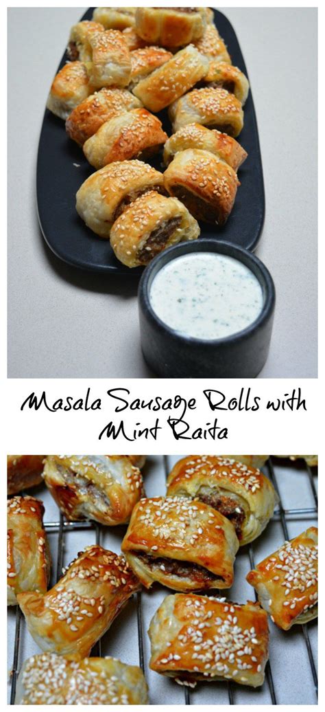 In a large bowl combine the pork mince, sage leaves, breadcrumbs, garlic, salt and. Mini Masala Sausage Rolls - perfect party finger food, make a big batch and freeze the left ...
