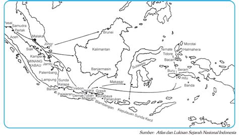 Peta Persebaran Kerajaan Islam Di Indonesia Dalam