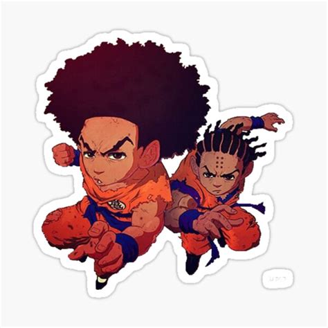 The Boondocks Manga Sticker For Sale By Beaustore Redbubble