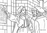Coloring page Martin Luther | Story people - free coloring pages