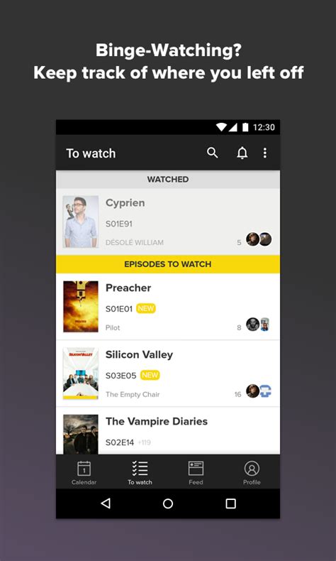 Download the app to keep track of what you're watching, discover what to. TVShow Time - TV Show Tracker - Android Apps on Google Play