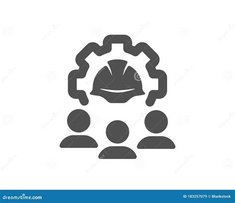 Engineering Team Icon Engineer Or Architect Group Sign Vector Stock