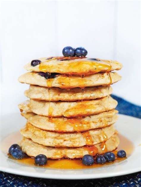 6 Ingredient Vegan Blueberry Pancakes Recipe Vegan Blueberry Easy