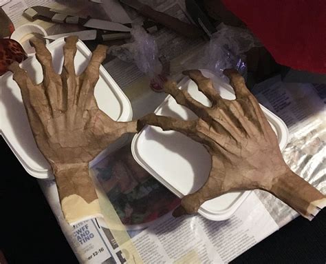 Creepy Paper Maché Hands For My Ghost Costume Manning Makes Stuff