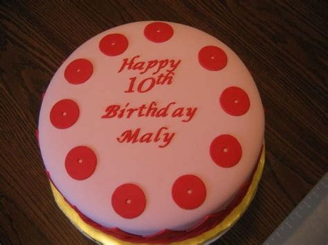 maly s 10th birthday cake
