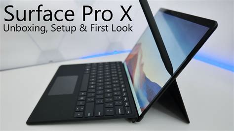 Surface Pro X Unboxing Setup And First Look Youtube