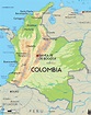 Road Map of Columbia and Columbian Road Maps