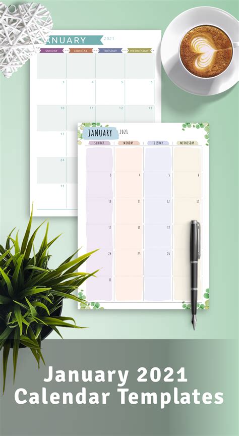 January 2021 Weight Loss Calendar Free Weight Loss Tracker Template