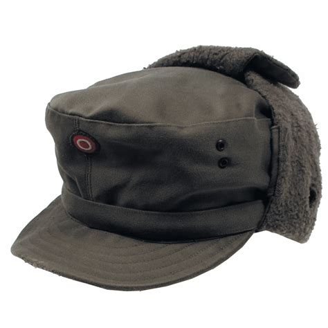 Austrian Army Surplus Winter Cold Weather Cap With Neck Cover Surplus