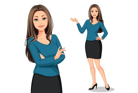 Beautiful Working Women 1312586 Vector Art At Vecteezy