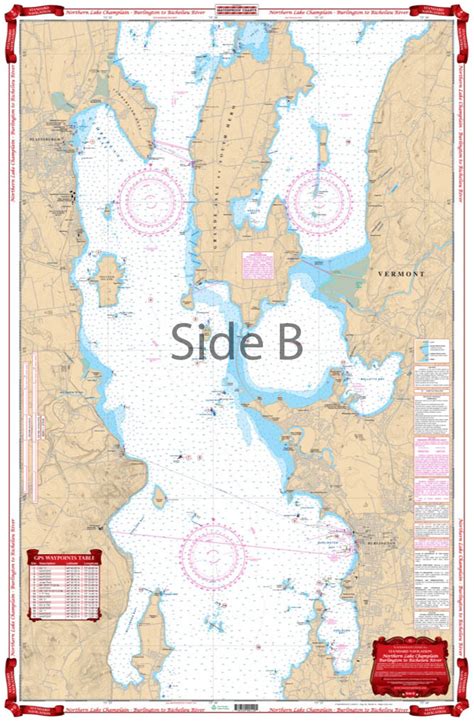 Northern Lake Champlain Navigation Chartmaps 12