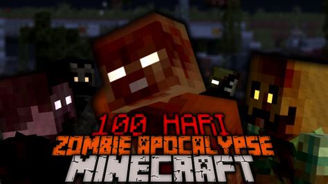 Hari Di Minecraft Hardcore Zombie Apocalypse Youtube