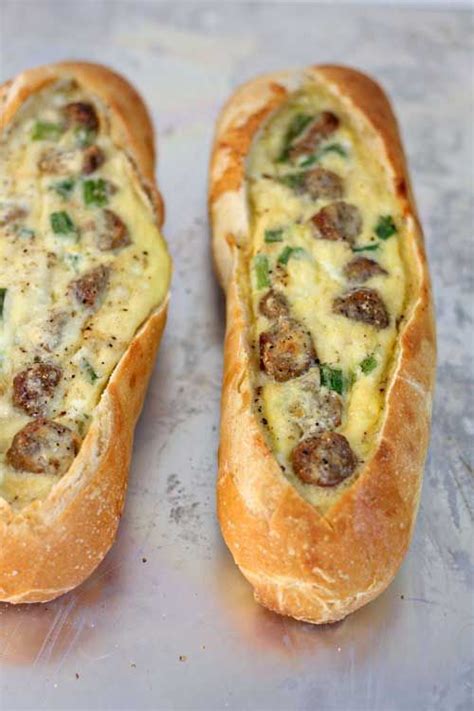 Desserts with eggs, dinner recipes with eggs, you name it! Sausage Egg Boats | Recipe | Food recipes, Breakfast ...