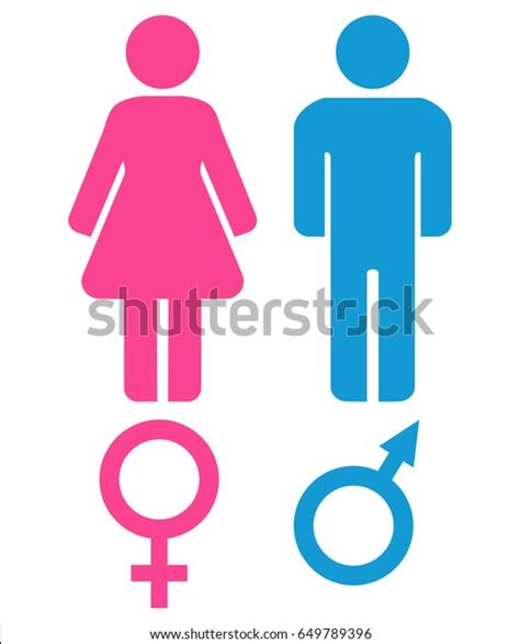 Male Female Sex Symbols Venus Mars Stock Vector Royalty Free 649789396
