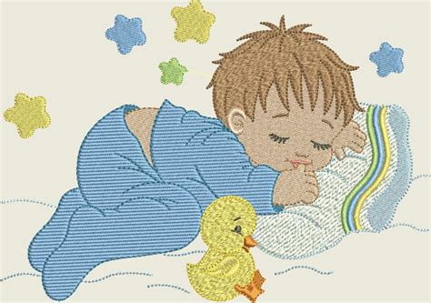 Baby Boy Sleeping Free Embroidery Design Machine Embroidery Designs