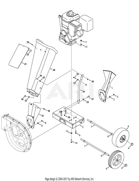Mtd A M Parts Diagram For Chipper Shredder Chute Wheels