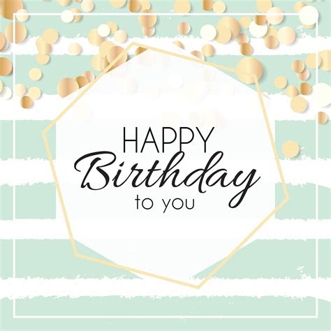 Abstract Happy Birthday Background With Glitter Splash In Modern Style