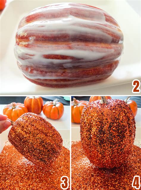 How To Make Diy Glitter Pumpkins Two Sisters