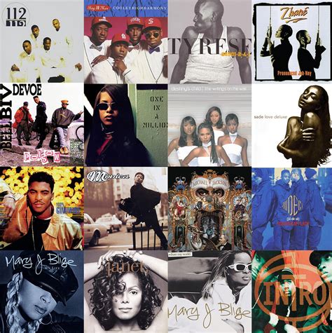 classic 90 s and 2000 s randb album cover art collage etsy