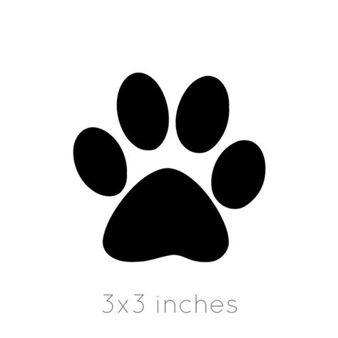 Paw Print Repeatable Pattern Vinyl Wall Decals Dog Paw Prints Removable Stickers Pattern For