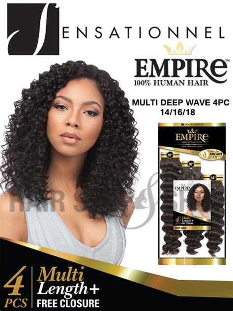 Sensationnel Empire Collection 100 Human Hair Multi Deep Wave Weave 4