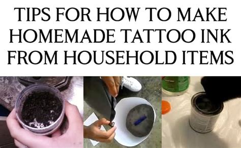 3 Easy Way To Make Homemade Tattoo Ink From Household Items Tattooist