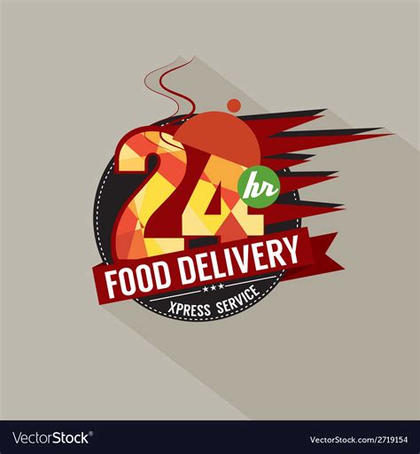 Let us take care of the details while you focus on what really matters. 24 hours food delivery service Royalty Free Vector Image