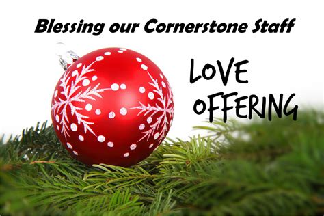 Love Offering for Staff - Cornerstone