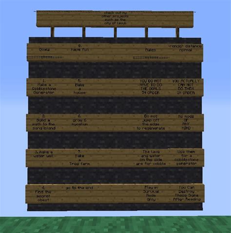 3 Layer Survival Minecraft Map