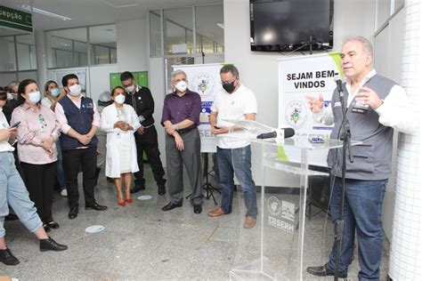ministro da saúde conhece as instalações do hu ufma — empresa brasileira de serviços hospitalares