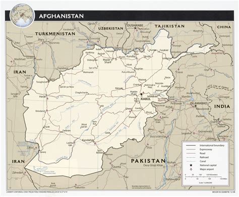 Detallado Mapa Politico De Afganistan Con Relieve Afganistan Asia Images