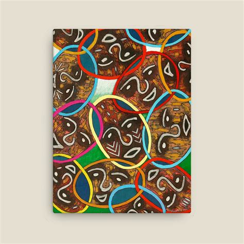 Colorful African Art Canvas Print Unity In Diversity Afrimod