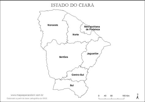 Mapa Do Ceará Para Colorir Modisedu