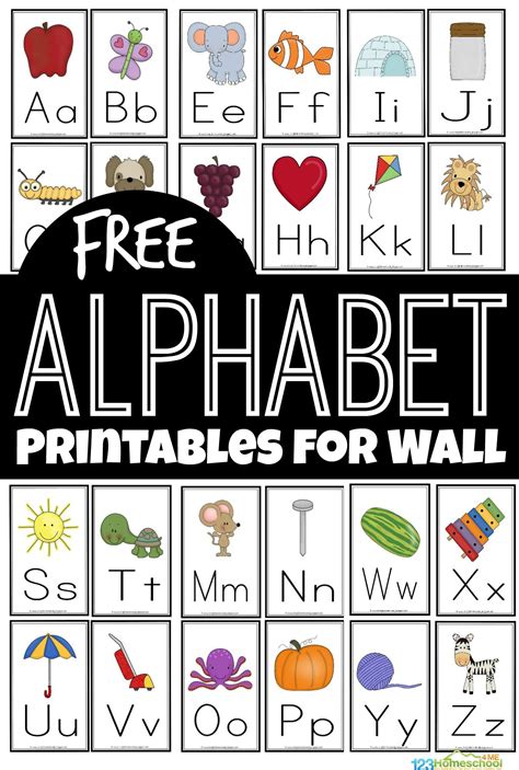 Alphabet Printables For Wall