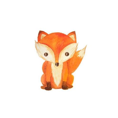 Cute Cartoon Watercolor Forest Animal Hand Painted