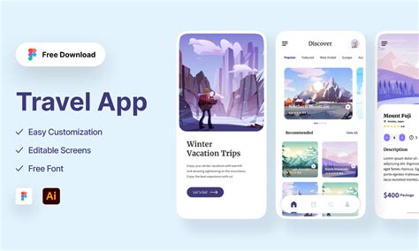 Travel App Figma Community