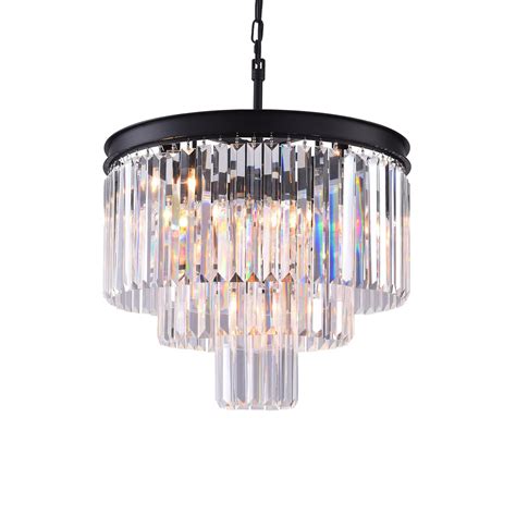 Hallum 7 Light Unique Tiered Chandelier With Crystal Accents