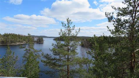 View From Above Lake Saimaa Finland En Route From Savonlinna To