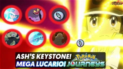 Ashs Keystone Gloves And Mega Lucario Gigantamax Machamp Regirock