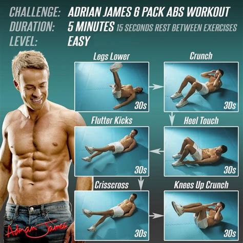 5 Minutes Sixpack Abs Workout Easy Health Fitness Training Fly